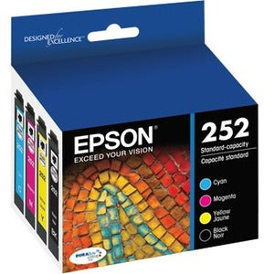 Epson T252 DuraBrite Ultra Black and Color Combo Pack, 7110 in, T252120-BCS, Yellow