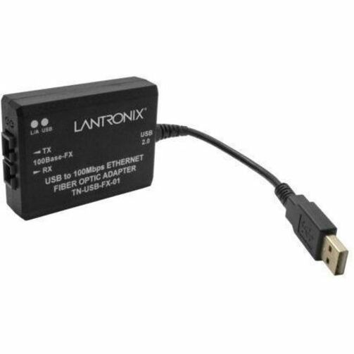 Lantronix, Scorpion-USB&trade; 2.0 to Fast Ethernet Fiber Adapter 100Base-FX
