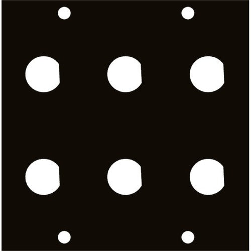 Legrand Middle Atlantic UCP Module with Six 1/2 Inch BNC Punchouts