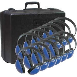 Califone Listening First 2800BL-12 Headphone, 6 ft, Blue, Wired