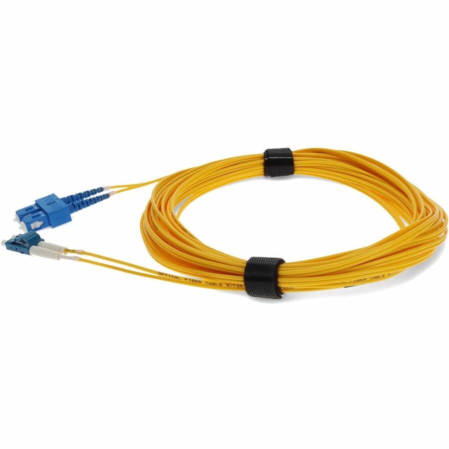 AddOn 10m LC (Male) to USC (Male) Yellow OS2 Duplex Fiber OFNR (Riser-Rated) Patch Cable