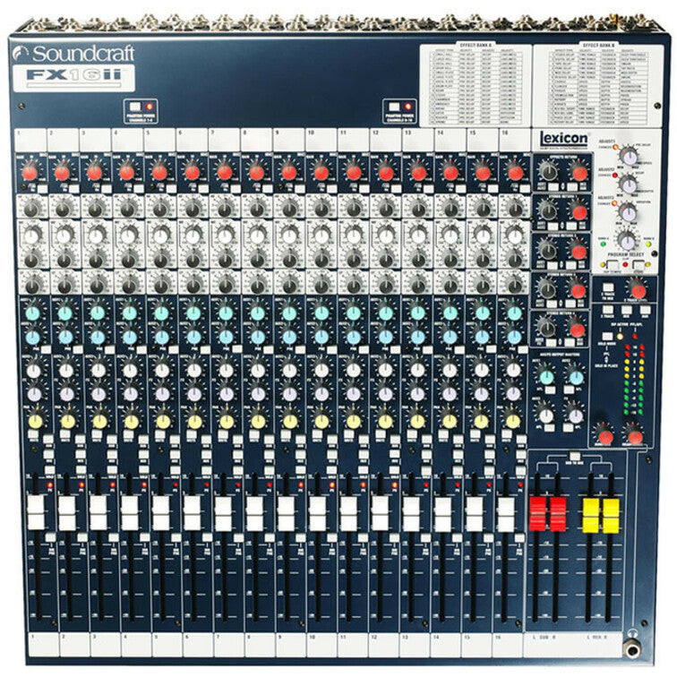 Soundcraft FX16ii Audio Mixer, RW5757US