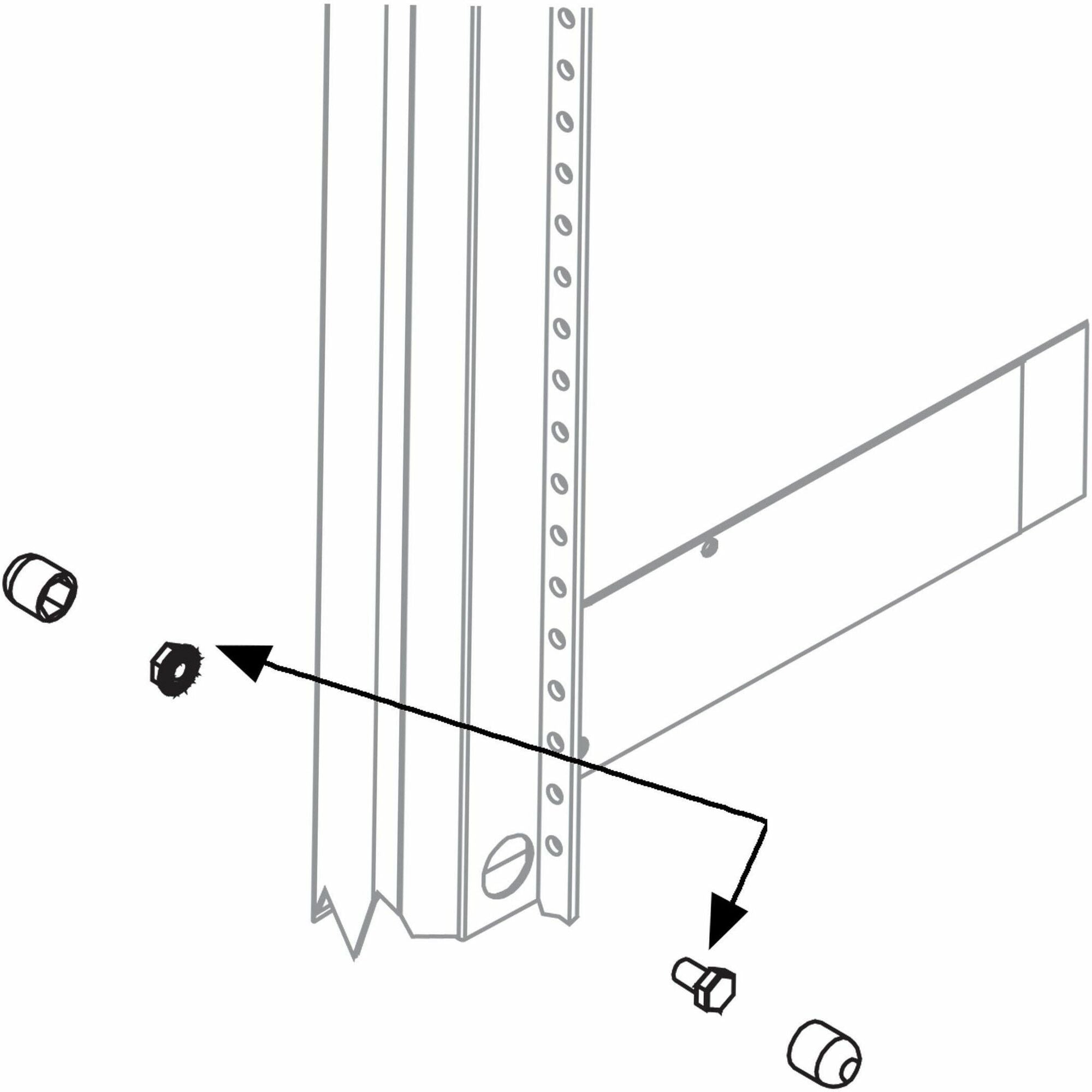 Legrand Middle Atlantic Threaded Ganging Kit for BGR and SNE Racks