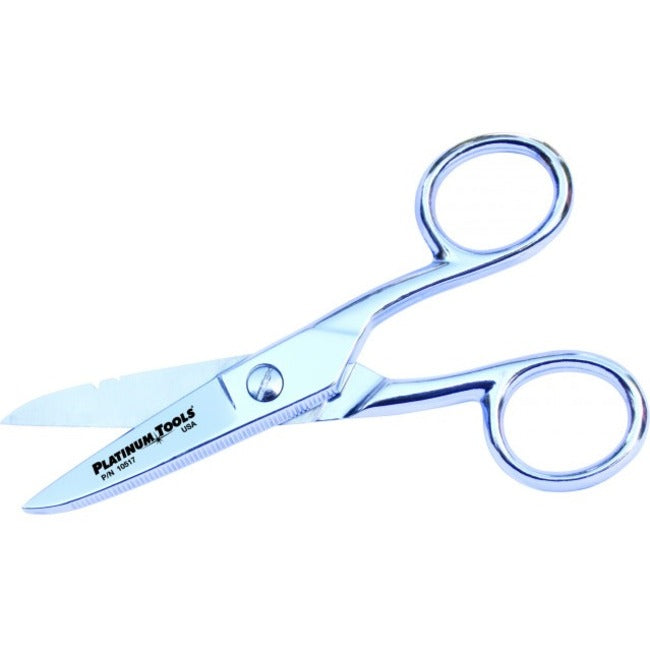 NSI Platinum Tools Scissor-Run Electrician's Scissors - 5, 10517C, 5 in
