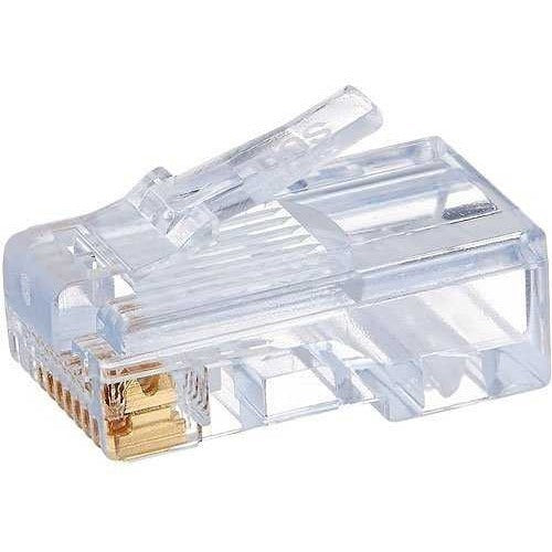 Platinum EZ-RJ45 CAT5E CONNECTOR, 1 x RJ-45 Network - Male, 100003BG, Clear