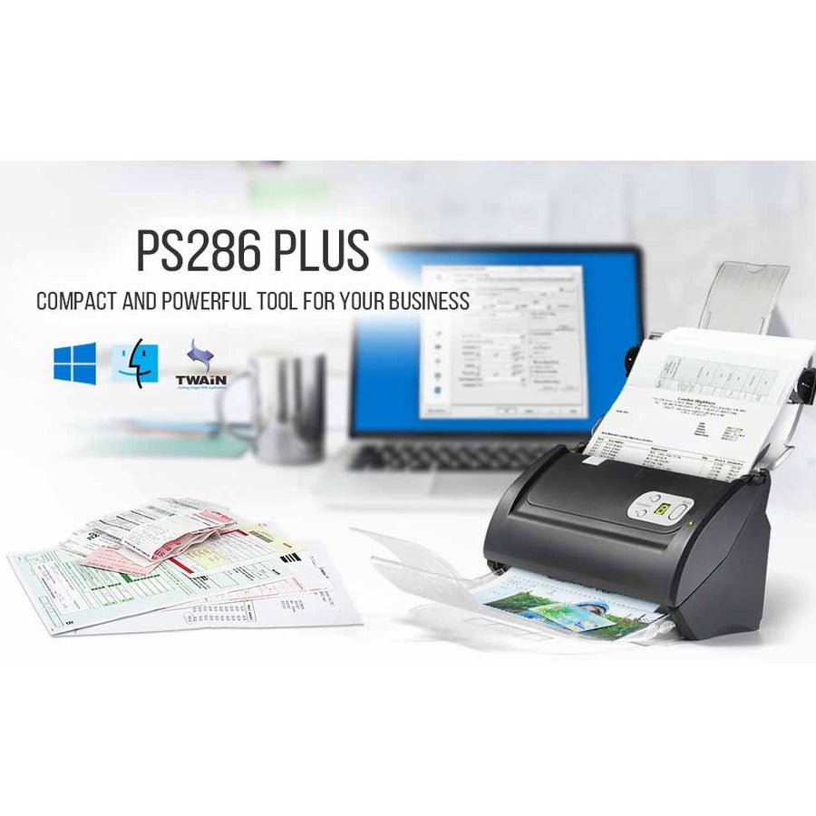 Plustek SmartOffice PS286Plus Document Scanner