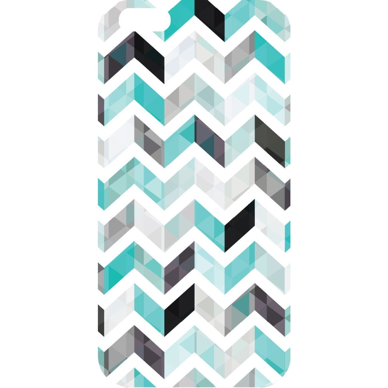 Centon OTM iPhone 6 White Glossy Case Ziggy Collection, Aqua