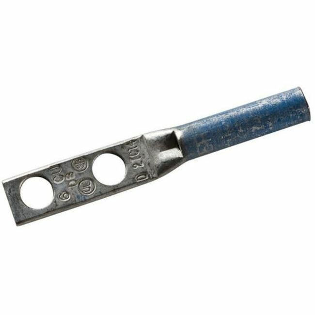Legrand Ortronics Two Hole Long Barrel Compression Lug, Female, Blue, CL2LB6A