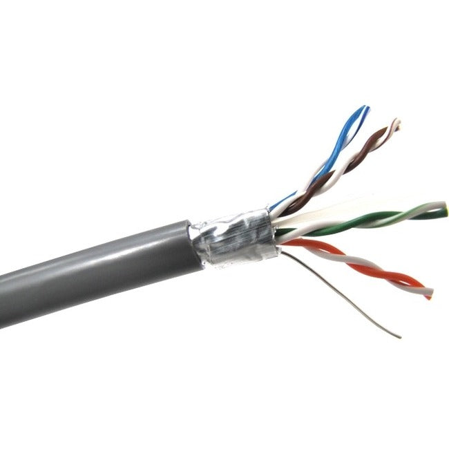 Winston Weltron Cat 6 STP 550 MHz Solid Shielded Plenum CMP Cable - 1000 Feet