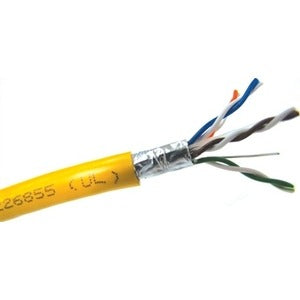 Winston Weltron Cat 6 STP 550 MHz Solid Shielded Plenum CMP Cable - 1000 Feet