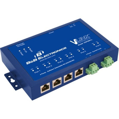 Advantech B+B SmartWorx Vlinx Ethernet Serial Server, ESP906CL