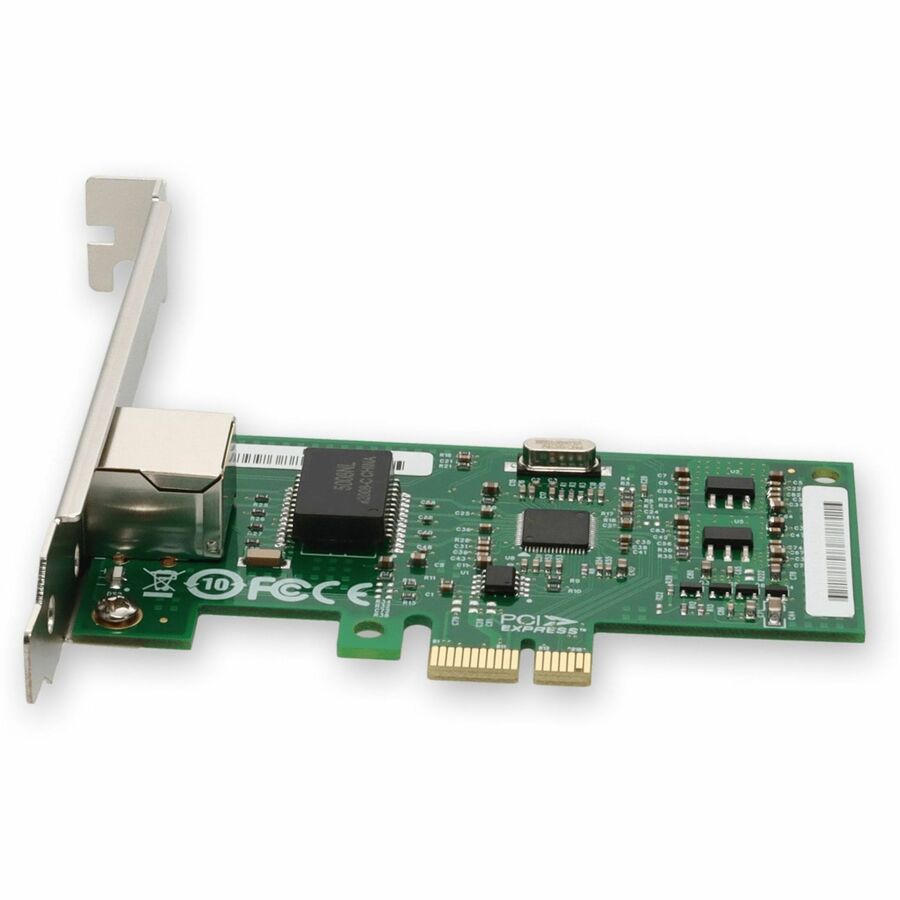 AddOn Intel I210T1 Comparable 10/100/1000Mbs Single Open RJ-45 Port 100m PCIe x4 Network Interface Card