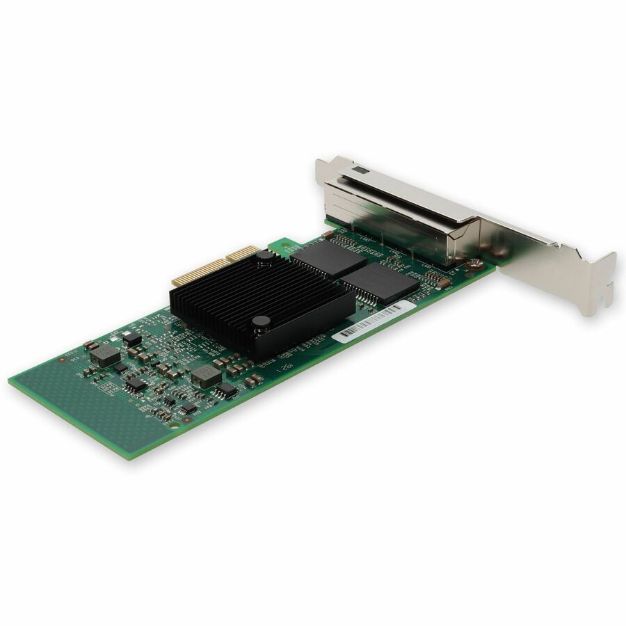 AddOn HP 647594-B21 Comparable 10/100/1000Mbs Quad Open RJ-45 Port 100m PCIe x4 Network Interface Card