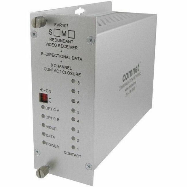ComNet FVT107S1 Video Receiver/Data Transceiver, 157480.31 ft, Surface-mountable, Wired