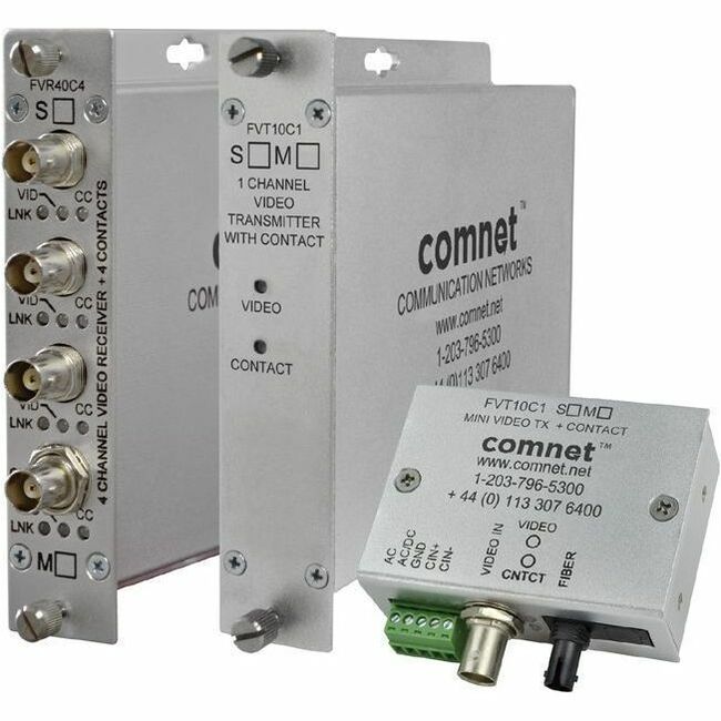 ComNet 4-Channel ComFit Receiver, 13123.36 ft, Coaxial, FVR40C4M4, Wired
