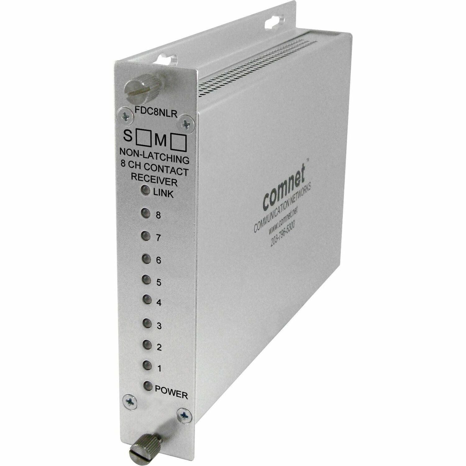 ComNet 8-Channel Contact Closure Receiver, 1.10", FDC8NLRS1, Wired, 226377.95 ft