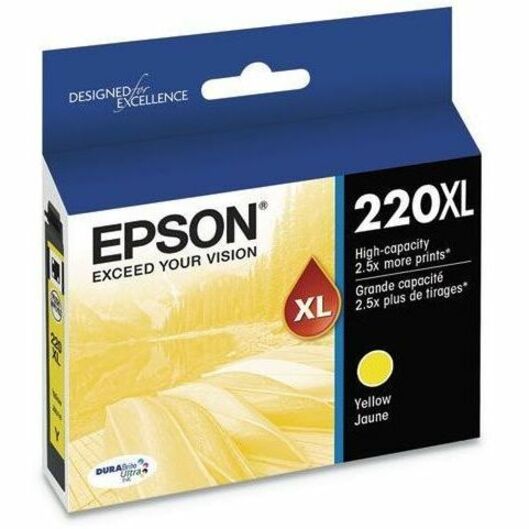 Epson DURABrite Ultra 220XL Original High Yield Inkjet Ink Cartridge - Yellow - 1 Pack