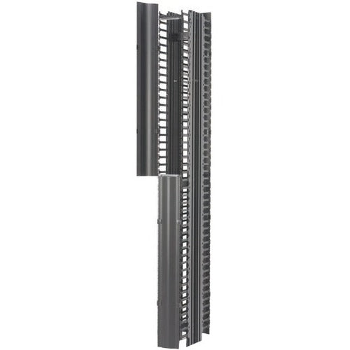 Eaton B-Line RCM+ Vertical Cable Manager, Dual Sided High Density, 6"W X 84"H, Flat Black