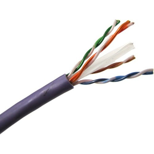 Winston Weltron CAT6 Stranded (CMR) Network Cable - copper, 1000 ft, Purple, T2404L6PA-PL
