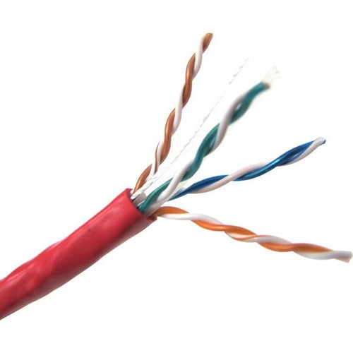 Winston Weltron CAT6 Stranded (CMR) Network Cable - copper, 1000 ft, Red, T2404L6PA-RD
