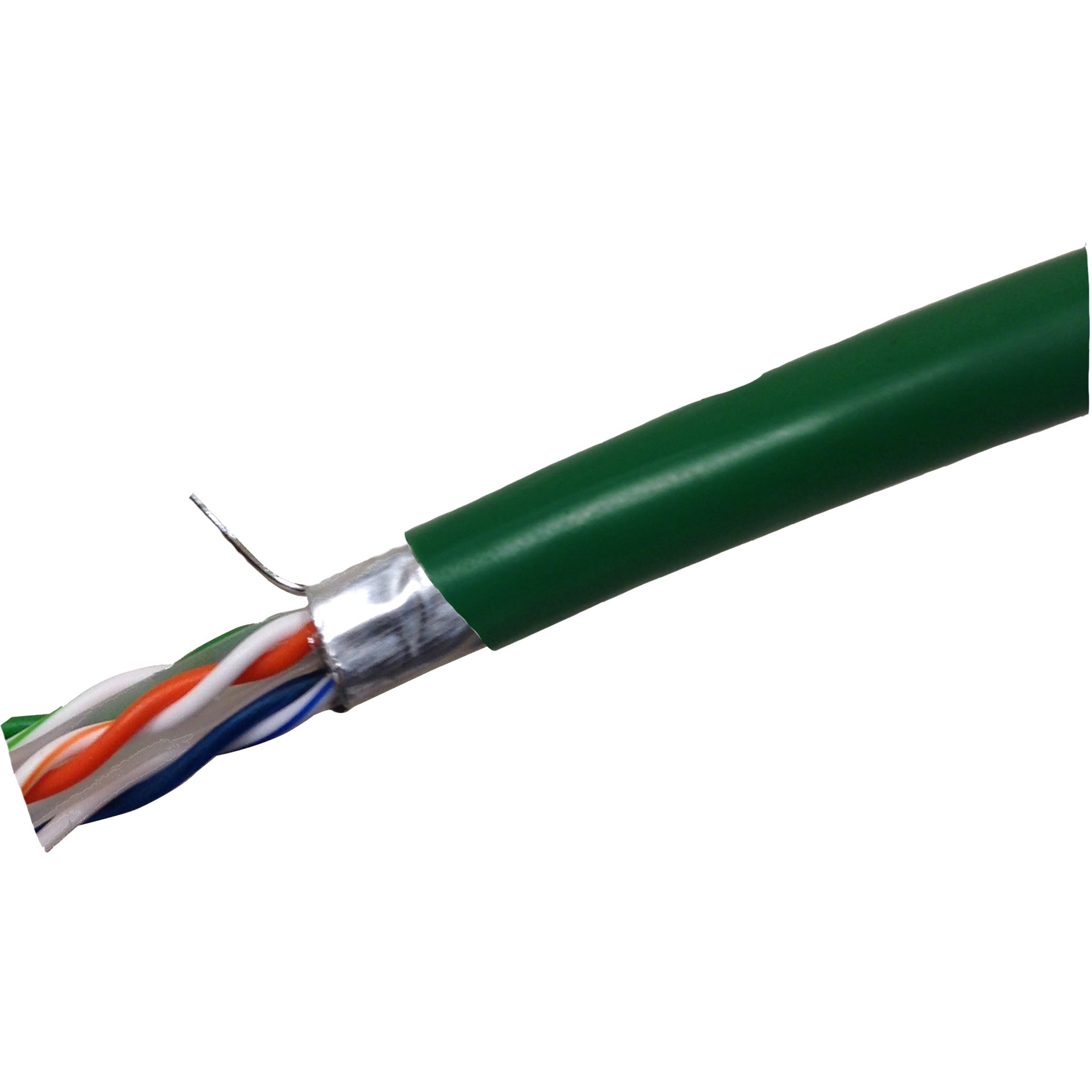 Winston Weltron CAT6 Stranded Shielded (CMR) Network Cable - copper, 1000 ft, Green, T2404L6PASH-GN