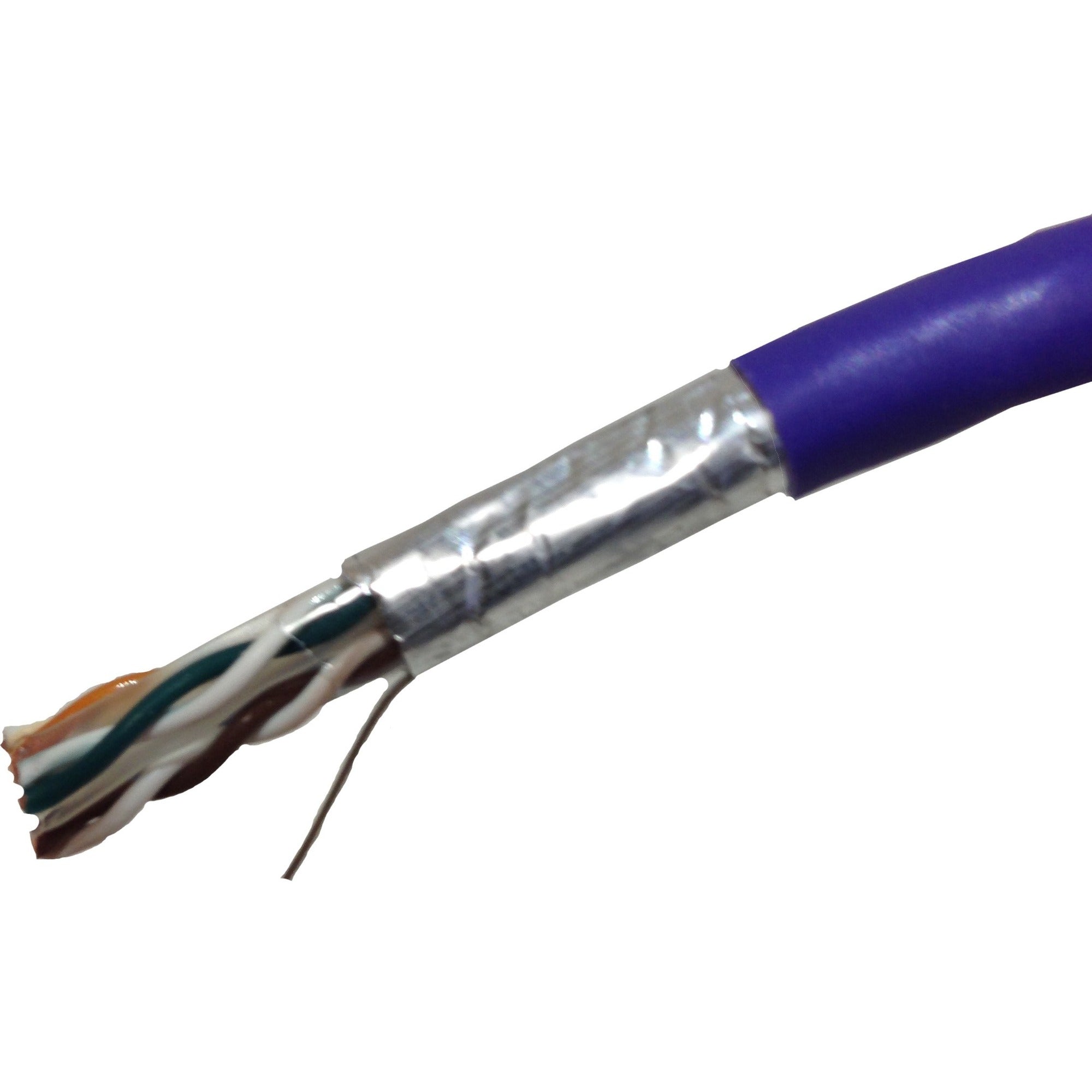 Winston Weltron CAT6 Stranded Shielded (CMR) Network Cable - copper, 1000 ft, Purple, T2404L6PASH-PL