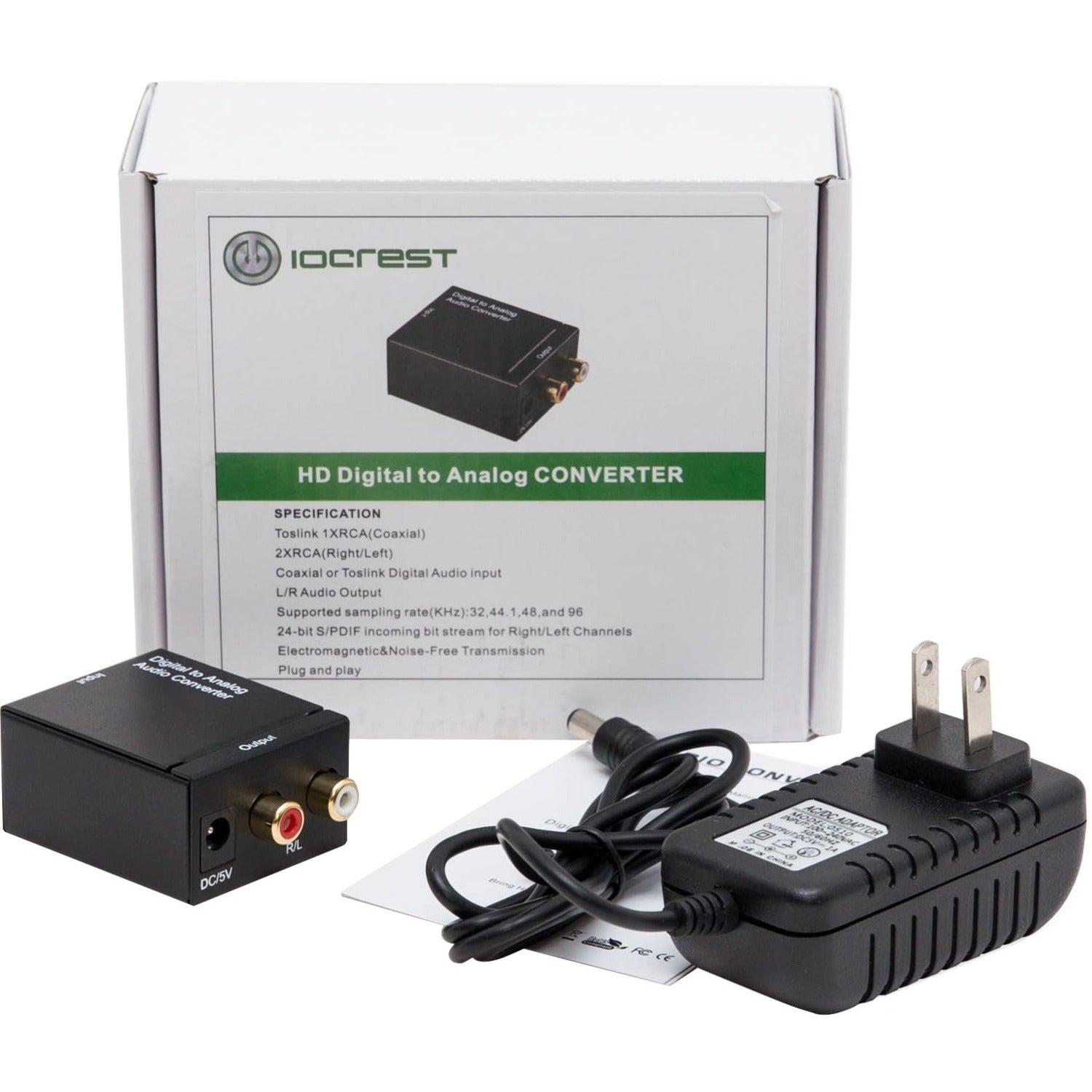 SYBA IO Crest Digital to RCA Analog Audio Converter