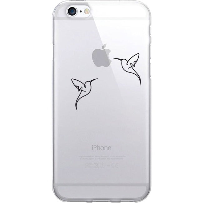 Centon OTM Iconic Prints Clear Phone Case, Hummingbirds, IP6V1CLR-ICN-03