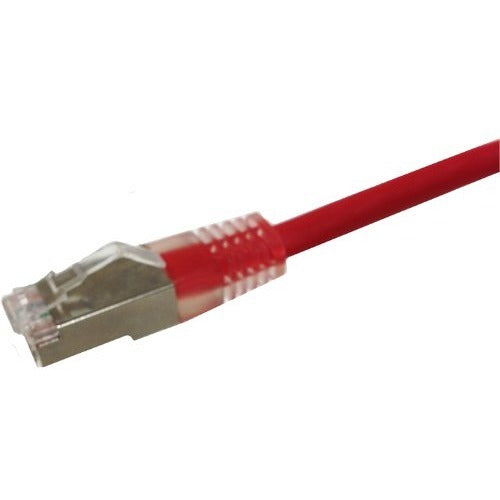 Winston Weltron CAT6A STP Shielded Booted Patch Cable, Male, 25 ft, 90-C6ABS-25RD, Red