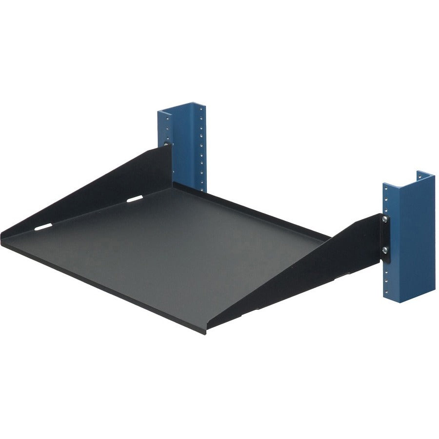 Rack Solutions 2U 2Post Cantilever Shelf 13in Depth (Flanged Down, Solid)