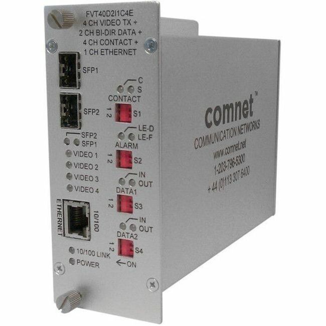 ComNet FVT40D2I1C4E Video Extender Transmitter, 2.20", FVT/FVR40D2I1C4E, Wired, 5.30"