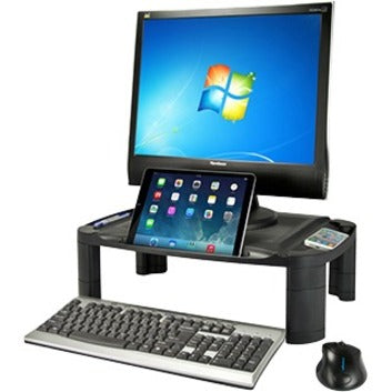 AIDATA HEIGHT ADJUSTABLE MONITOR/PRINTER STAND, 24", Cable Management, MR-1001B