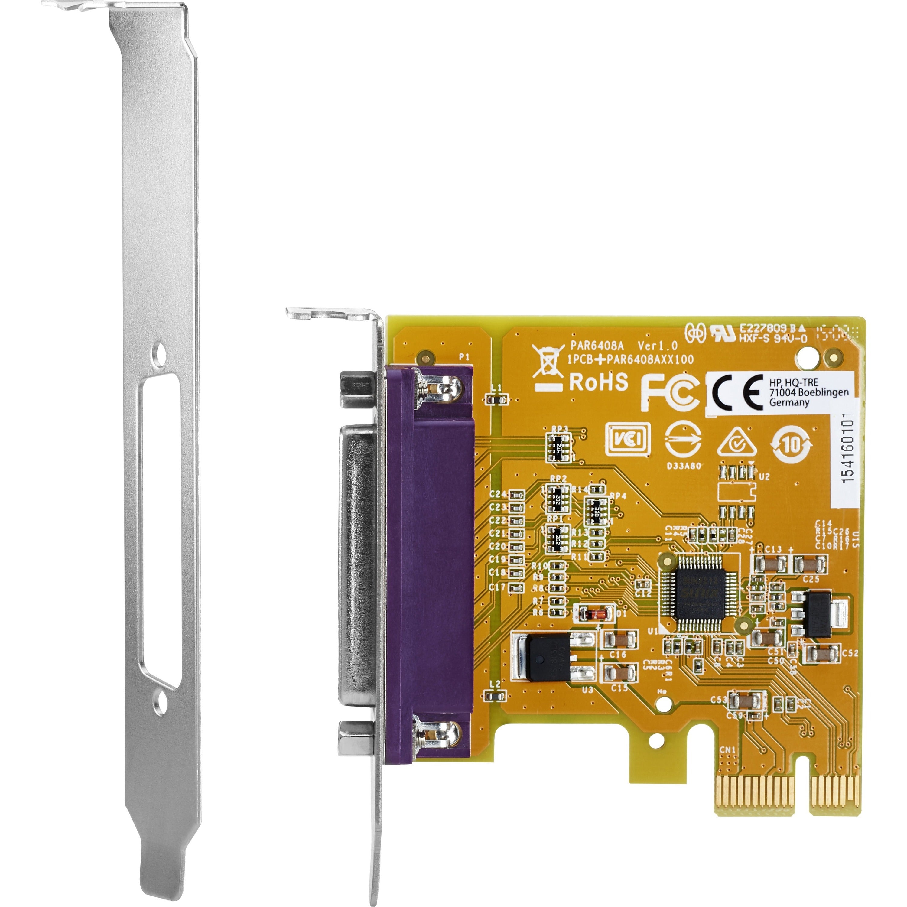 HP PCIe x1 Parallel Port Card - Plug-in Card - PCI Express 2.0 x1 - Linux, PC - 1 x Number of Parallel Ports Internal