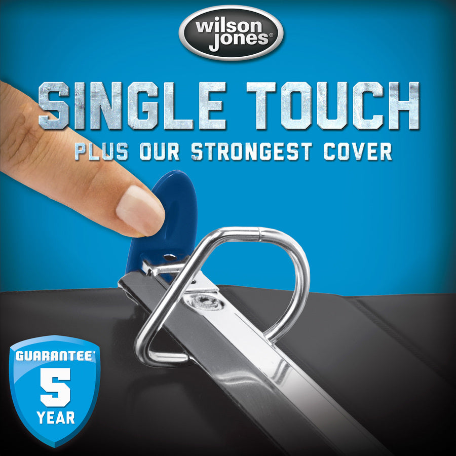 ACCO Wilson Jones&reg; Ultra Duty Round Ring View Binder with Extra Durable Hinge, 2" , White