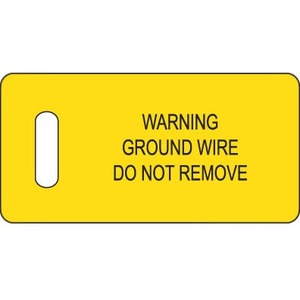 Panduit Marking Tag Black Yellow 2.75 in 1.38 in