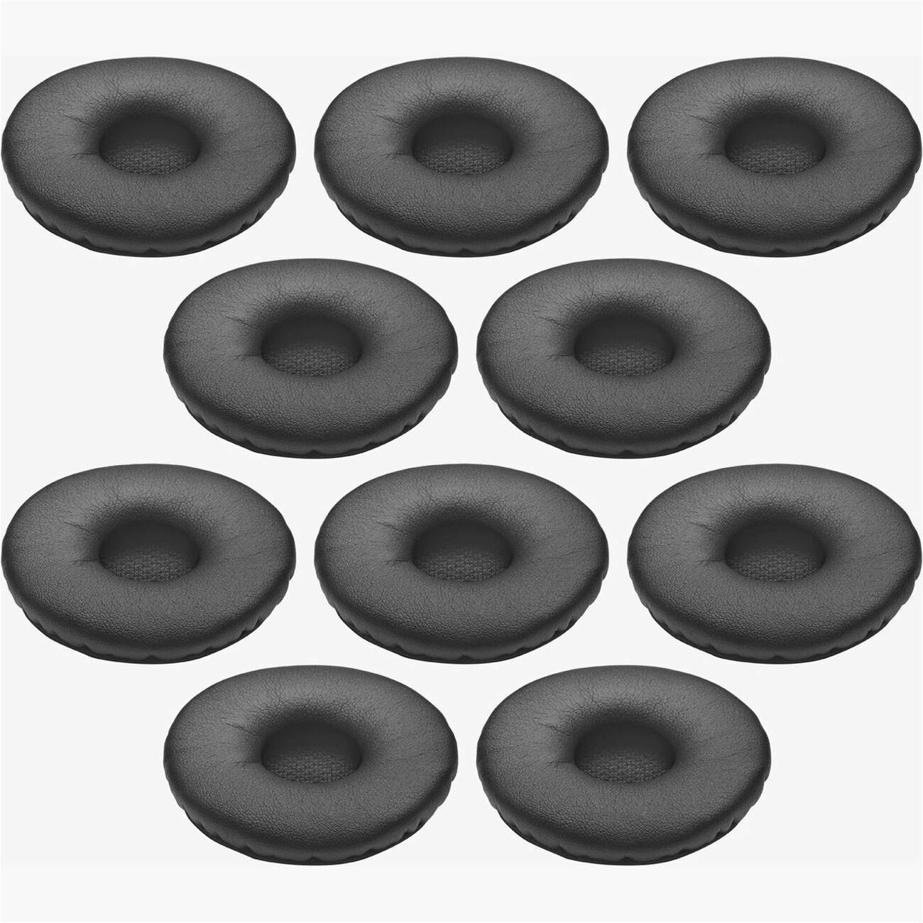 Jabra Ear Cushion - Black - Leatherette - 10 Pack