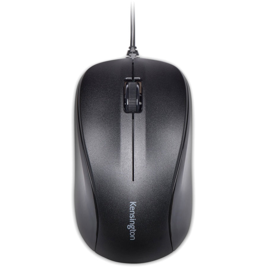 Kensington Mouse for Life USB Three-Button Mouse, Black, Cable, K74531WW
