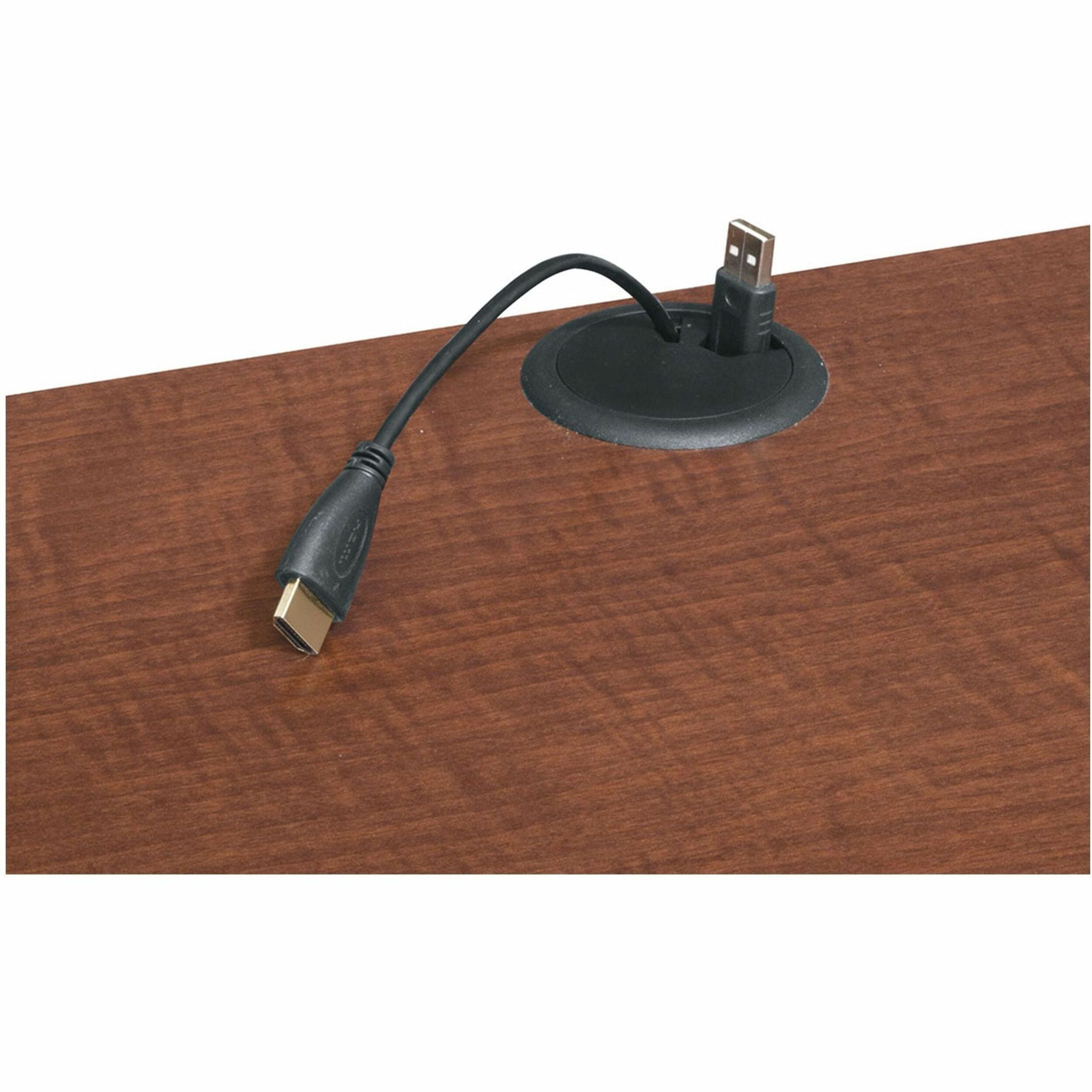 Middle Atlantic Cable Grommet, Black, C5-CG-T, Cable Routing