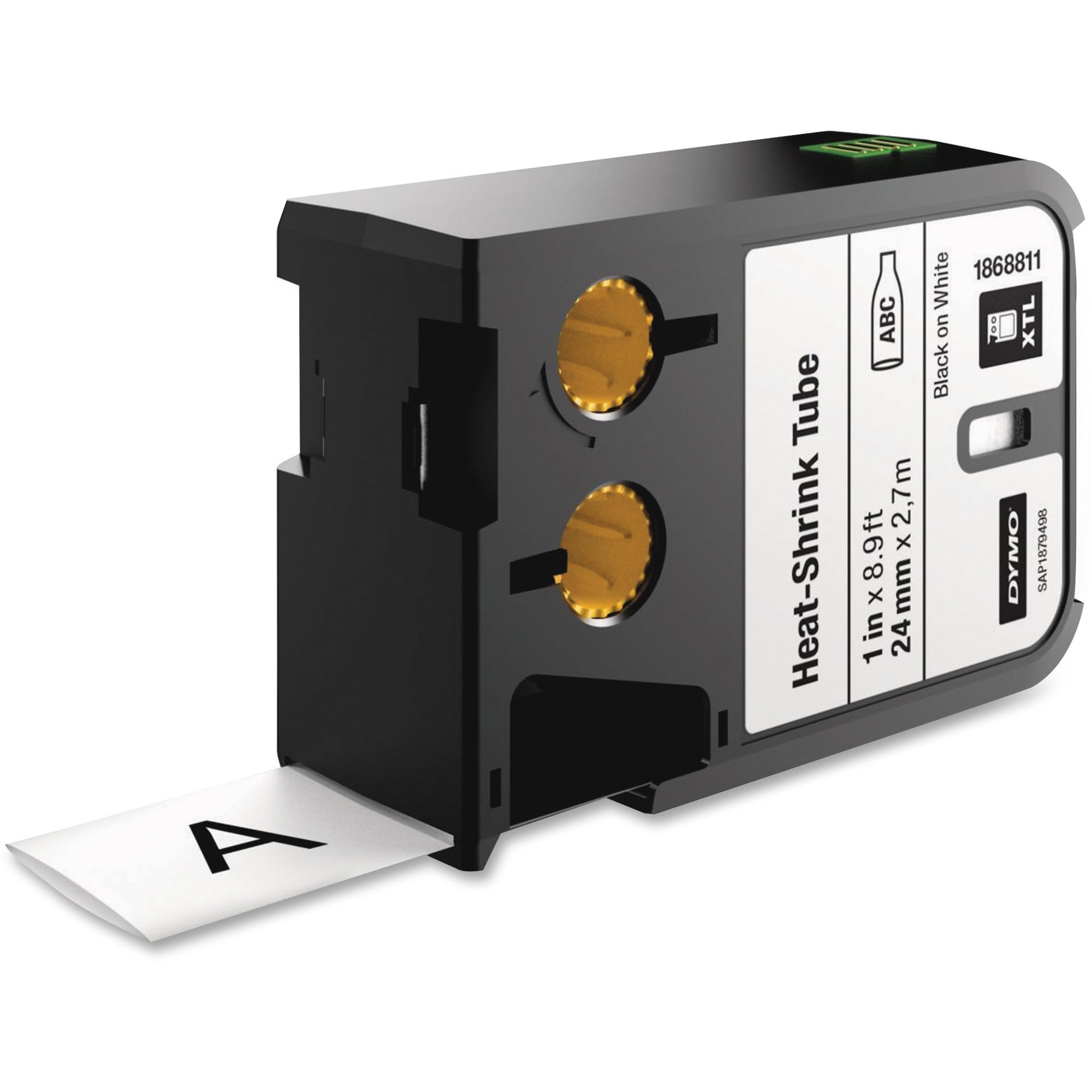 Dymo XTL Heat-Shrink Tube Cartridge, 1", Wire & Cable Label
