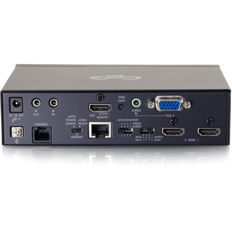 Legrand C2G 4K HDMI and VGA + Stereo Audio HDBaseT over Cat Extender Transmitter - Black TAA