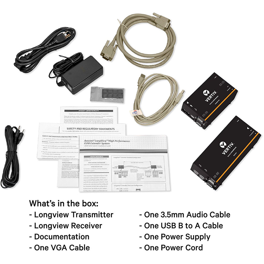 Vertiv Avocent LV 3000 Series High Quality KVM Extender Kit with Receiver & Transmitter