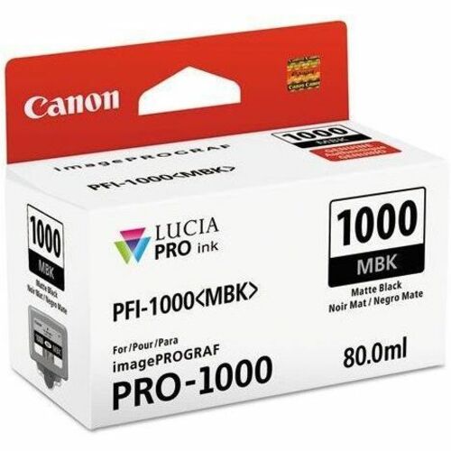 Canon LUCIA PRO PFI-1000MBK Original Inkjet Ink Cartridge - Matte Black Pack