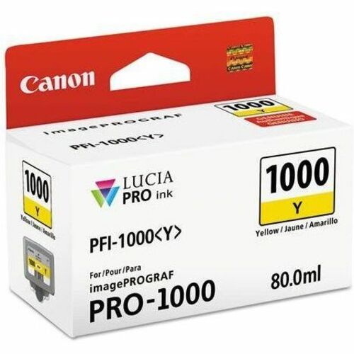 Canon LUCIA PRO PFI-1000Y Original Inkjet Ink Cartridge - Yellow Pack