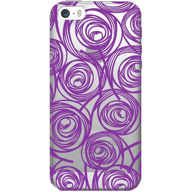 Centon OTM Classic Prints Clear Phone Case, New Age Swirls of Amethyst