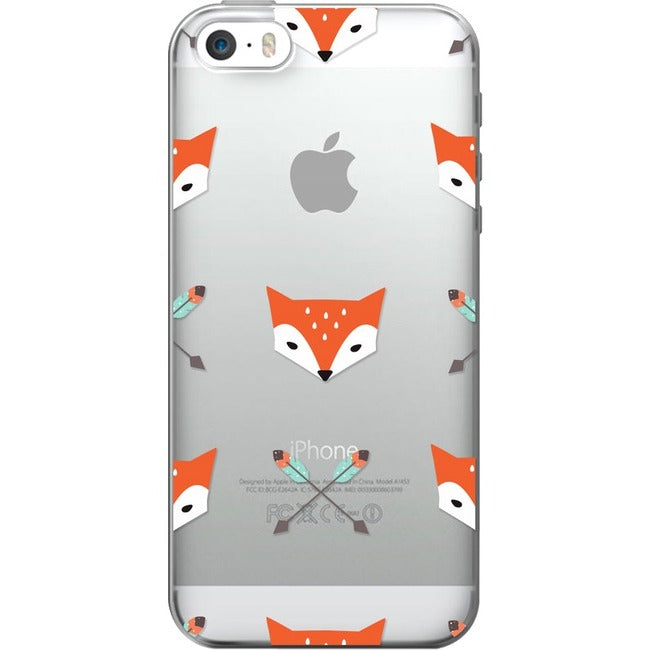 Centon OTM Hipster Prints Clear Phone Case, Mr. Fox