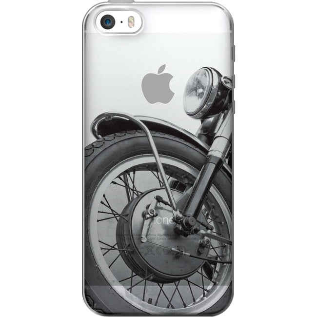 Centon OTM Rugged Prints Clear Phone Case, Motorcycle, IP6PV1CLR-RGD-03