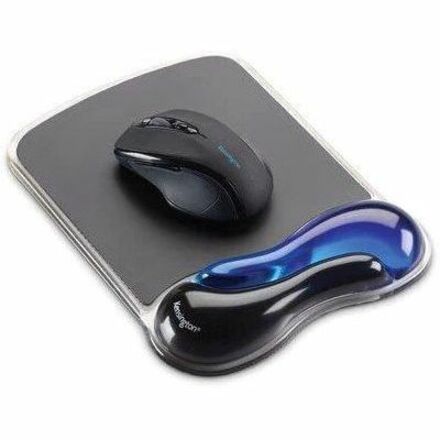 ACCO Kensington Duo Gel Mouse Pad Wrist Rest, Blue, K62401AM