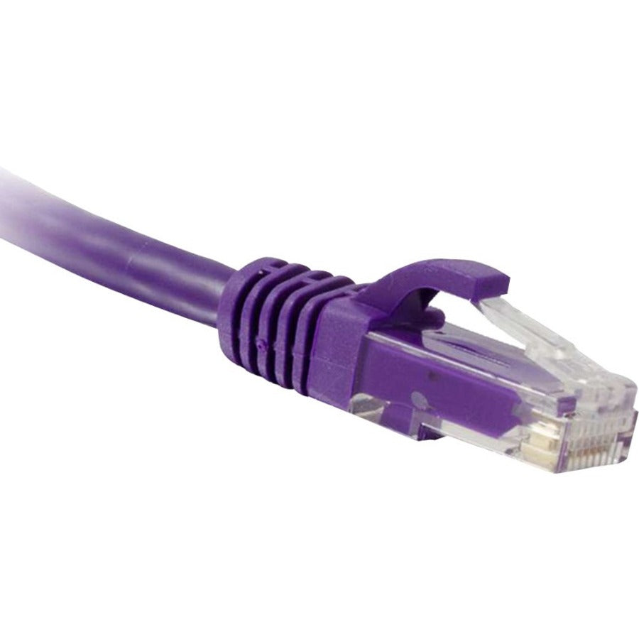 NSI ENET Cat6 Purple 15 Foot Patch Cable with Snagless Molded Boot (UTP) High-Quality Network Patch Cable RJ45 to RJ45 - 15Ft