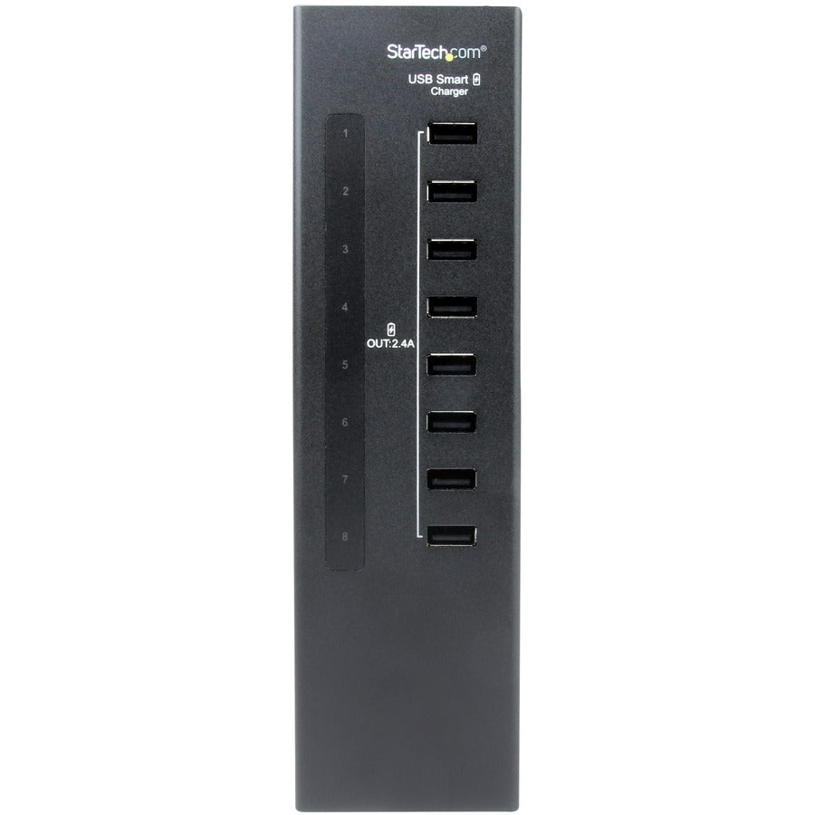 StarTech.com 8-Port Charging Station for USB Devices - 96W/19.2A