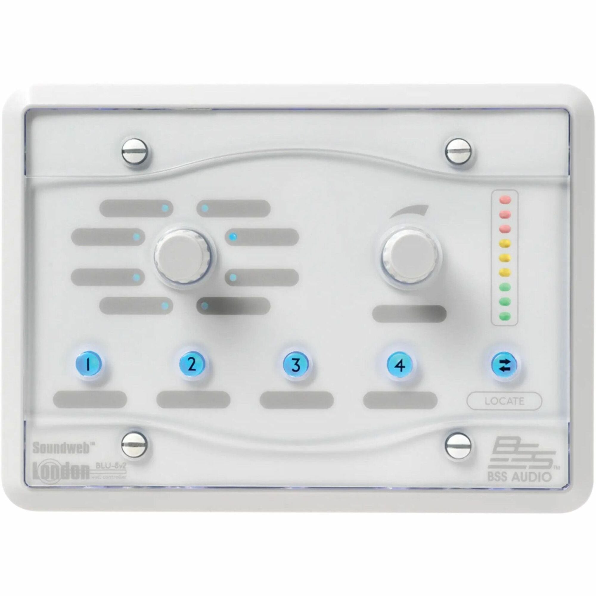 BSS Harman BLU-8v2 A/V Audio Control Device, BSSBLU8V2-WHT-M, White, Wired